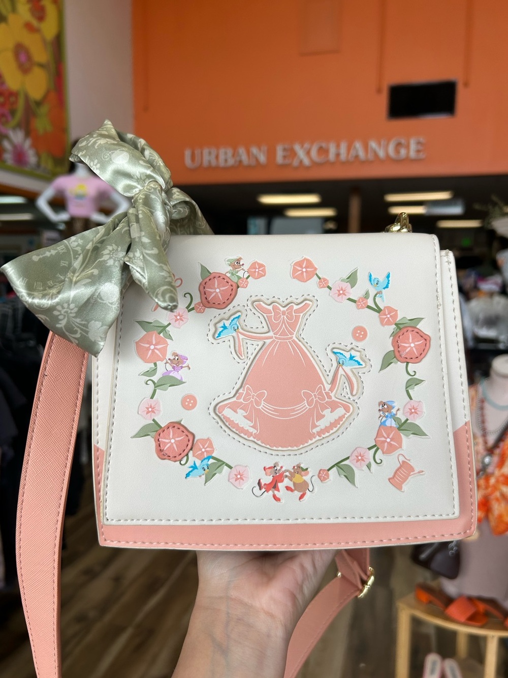 SOLD OUT Loungefly Disney Cinderella Floral Dress Crossbody Bag